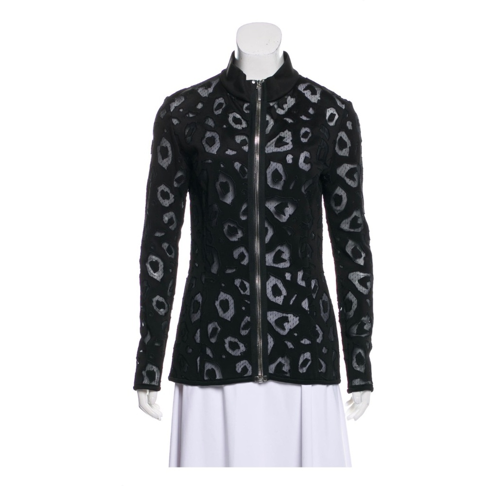 ANTHONY VACCARELLO Semi-Sheer Zip Casual Jacket Size: M | US8, FR40